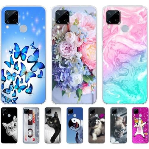 For Realme C15 Case Soft Silicon TPU Back For OPPO Realme C15 Case RMX2180 C 15 RealmeC15 Phone Cover Coque Capa Funda 6.5inch