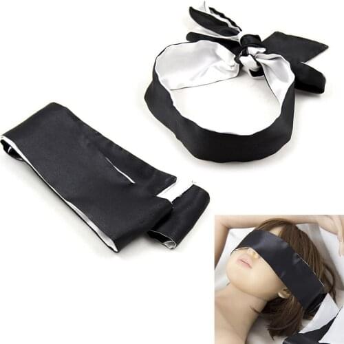 Black with White SM Bondage Adult Games Sex Toys for Couple Blindfold Role Play Party NightLife Sex Eye Mask Erotic Toys