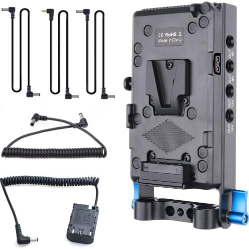 FOTGA V Mount Dummy Battery Anton Power Supply Systerm for Canon EOS 5D2 5D3 5D4 6D 60D 6D2 7D 5DSR R R5 BMPCC 4K 6K