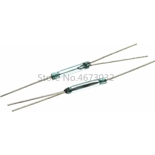 10pcs Reed Switch 3 pin 2.5X14MM Magnetic Switch Normally Open and Normally Closed Conversion