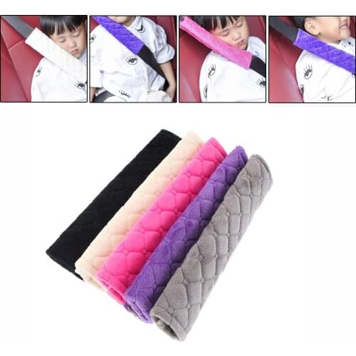 2PCs Comfortable Seat Belt Covers Soft Plush Car Shoulder Pad for Adults Kids Car Interior Accessories Safety Belt Cushion Cover