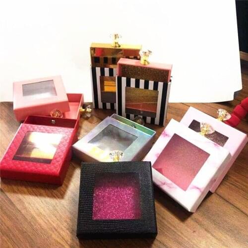 Lashes Packing Boxes Eyelashes Holder Box Eyelashes Packaging Transparent Trays Eye Lash Tray Clear print logo business