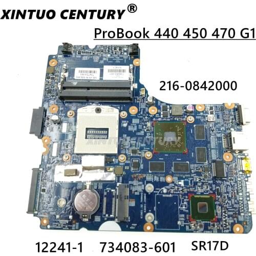 Laptop motherboard For HP Probook 440 G1 450 G1 Mainboard 734083-001 734083-601 12241-1 48.4YW03.011 SR17D 216-0842000