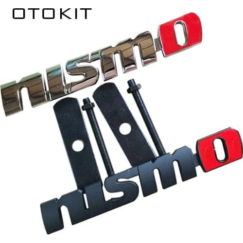 Metal 3D NISMO Auto Car Stickers Front Grille Badge Emblem Car Styling For NissanTiida Teana Skyline Juke X-trail Almera Qashqai
