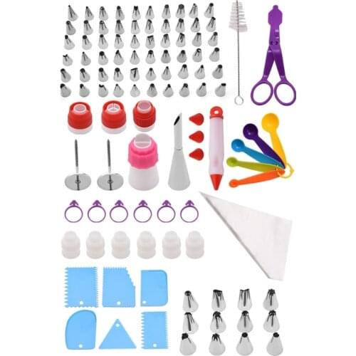 634E Cakes Baking Tools Set Pastry Bags and Flower Nail for Baking Kitchen Tools Sets