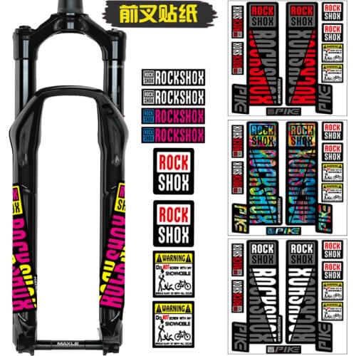 Bicycle stickers Front Fork Decals Bicycle MTB Road Rock Shox PIKE Stickers Bike DIY Racing Cycling Protect Colorful Film Kit