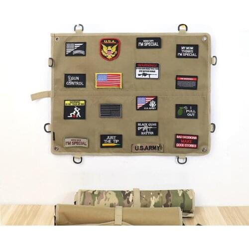 Patch Storage Display Board Military Collection Armband Finishing Cloth Badge Poster Armor Background DIY Badge Wall Hanging