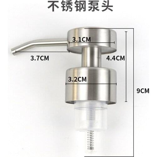 Stainless Steel Soap Pump Dispenser Liquid Lotion Silver Modern High Quality