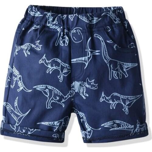 Toddler Baby Boys Short Pants Casual Summer Children Kids Cotton Knee Length Cartoon Pants For 2-8 Years