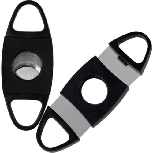 Portable Stainless Steel Blade Pocket Cigar Cutter Scissors Shears with Plastic Handles Smoking Tool Accessories
