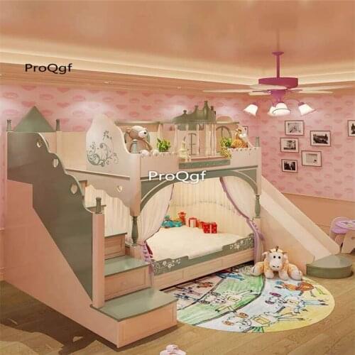 Prodgf 1Pcs A Set Children Fashion Castle Bedroom Bed