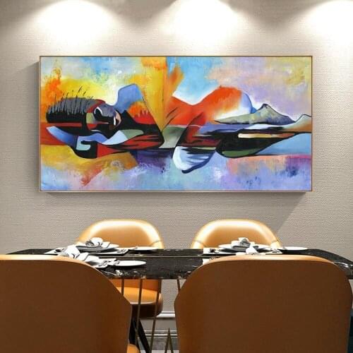 Modern Abstract Art Sleeping Buddha Canvas Painting Poster Print Wall Art Picture For Living Room Home Decor Frameless