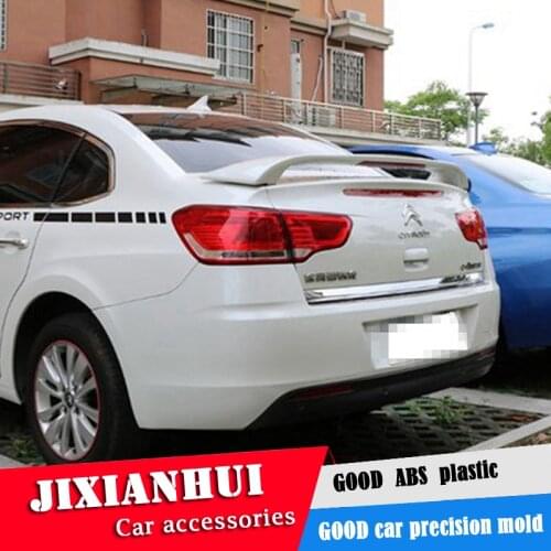 For C-Quatre C4 Spoiler 2010-2013 Citroen C-Quatre C4 Spoiler YCK ABS plastic Material Car Rear Wing Color Rear Spoiler