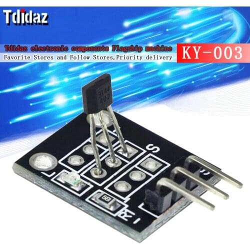 KY-003 A3144 Standard Hall Magnetic Sensor Module Works with Arduino Boards for Arduino