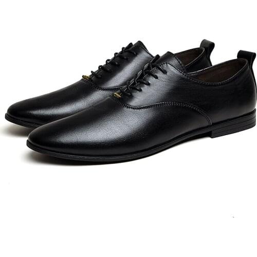 Mens Casual Wear Dress Shoes For Men Mens Casual Leather Mens Sneakers Black Male Shoe Formal Leisure Loafers