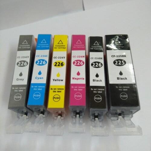 Vilaxh 6pcs PGI-225 CLI-226 compatible ink cartridge For Canon PIXMA MG5120 MG5220 MG5320 MG6120 MG6220 MG8120 iP4820 iP4920