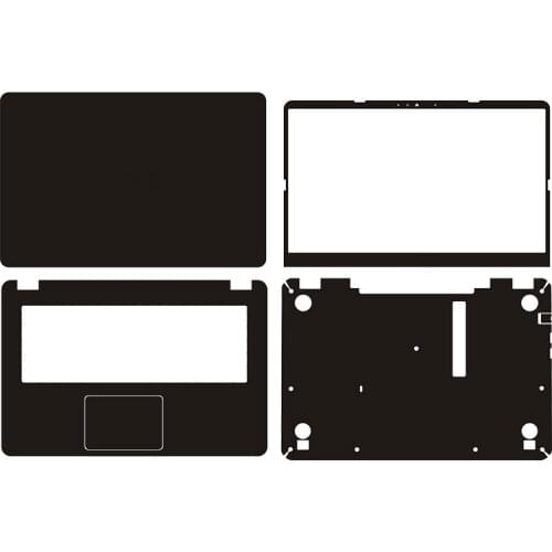 Carbon fiber Vinyl Laptop Sticker Skin Decals Cover Protector for Asus K505B A505Z X505U 15.6"