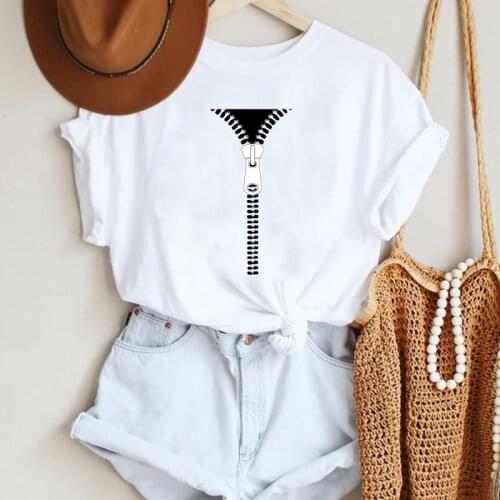 Women Cartoon Funny Printing Casual Cute Kawaii Fashion Summer Lady Print Tee Graphic T Top Female Tshirts Clothes T-Shirt