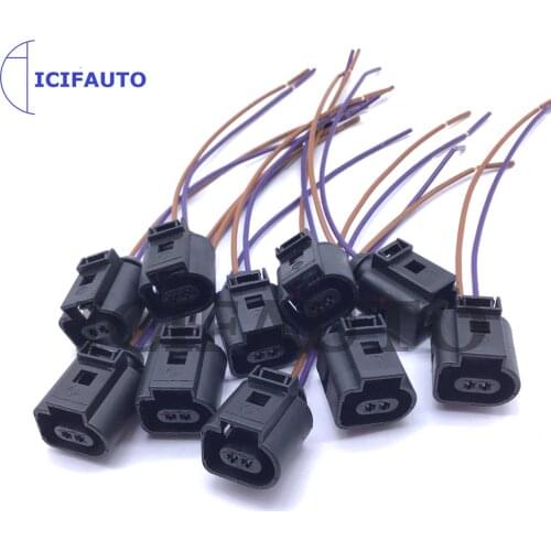 06A919501A Coolant Temperature Sensor Plug Pigtail Connector For Skoda Audi A3 A4 A5 A7 A8 Q3 Q5 Q7 TT VW Jetta Golf Passat Seat