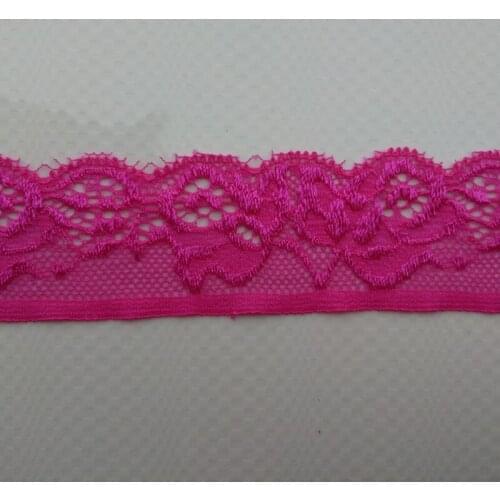 10 yards / batch of beautiful rose embroidered elastic lace 3.5 cm wide DIY clothing lace jewelry accessories