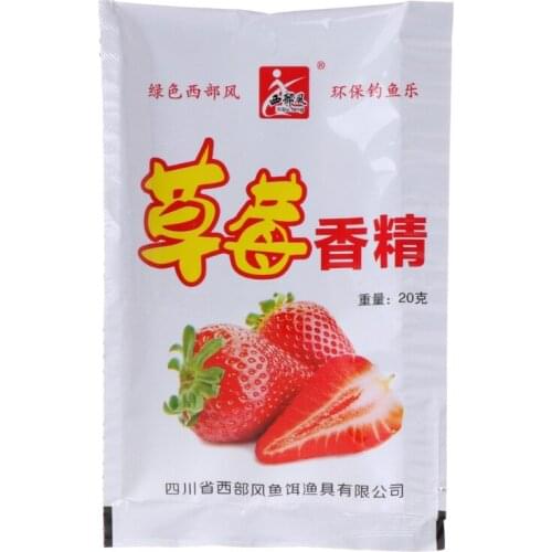 20g/Bag Strawberry Fishing Bait Flavors Powder Carp Bream Killer Food Addictive Lure