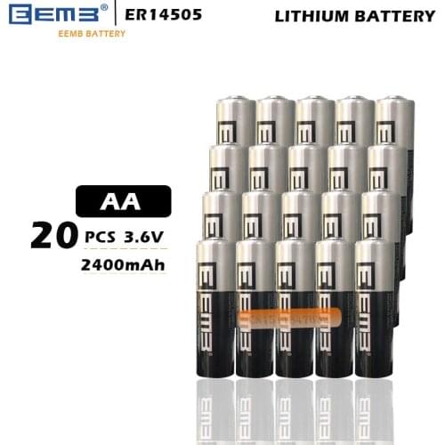 20pcs/lot EEMB ER14505 ER14505H AA 3.6V 2400mAh energy lithium battery smart meter battery