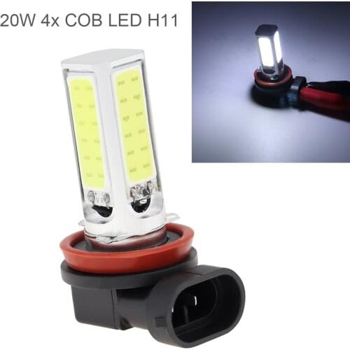 20W 4x COB LED H11 Pure White Car Fog Parking Head Light