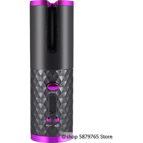 30s Adjustable Fast Heating Cordless Automatic Curling Hair Curler USB