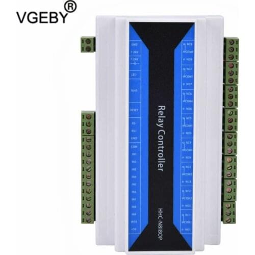 8 Channel Industrial Ethernet IP Network Relay module Remote Controller Device Ethernet to RS485 Bistable Relay