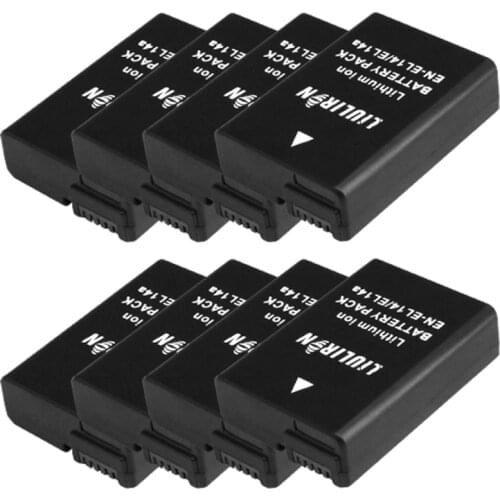 Wholesale 8pcs EN-EL14 EN-EL14a ENEL14 EN EL14 EL14a ENEL14A Battery for Nikon D3100 D3200 D3300 D5100 D5200 D5300 P7000