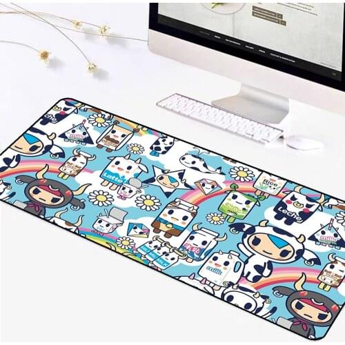 XGZ High Quality Anime Multi-size Large Mouse Pad Japanese Tokidoki Gamers Play Pad Mousepad Rubber Computer Game Mouse Pad Desk