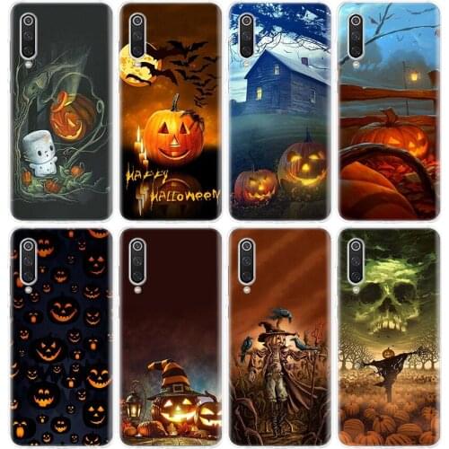 Halloween Scary Pumpkin Phone Case For Xiaomi Redmi Note 9s 8T 8 7 6 6A 8A 5 Pro Mi 9 8 CC9 10 K30 K20 F1 5X 6X Cover Coque