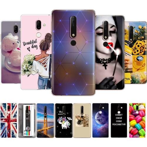 For Nokia 6 6.1 7 8 9 nokia 6 2018 x5 x6 Case Painted Silicon Soft TPU Back Phone Cover for Nokia 7 plus Protective Shell Bumper