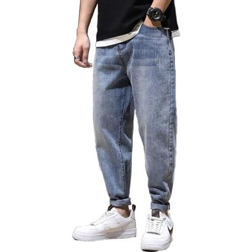 4 Season Harem Jeans Men Casual Denim Pants Loose Baggy Hiphop Pants Streetwear Trousers Men Clothing