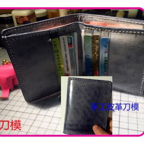 Leather craft card holder folded wallet multi pocket die cutting knife mould leather hole punches tool set deri el aletleri