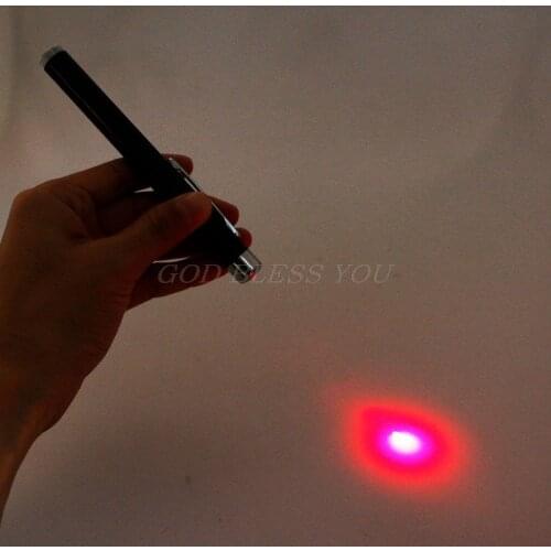 5mW 650nm Red Light Laser Pointer Pen Continuous Line Visible Beam Presentation 2 x AAA Battery (Not included) Drop Shipping