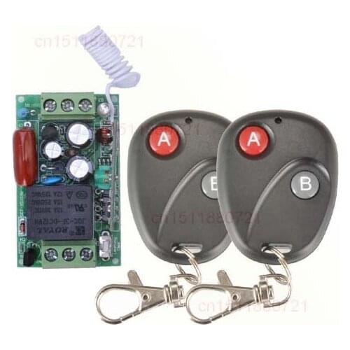 AC220V Mini Size Radio Remote Control Lighting Power ON OFF Switch System Learning Code Momentary Toggle Latched 315/433MHZ