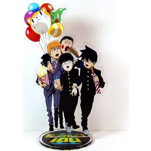 Mob Psycho 100 Mobu Saiko Hyaku Reigen Arataka Ekubo Ritsu GM acrylic stand figure model plate holder cake topper anime