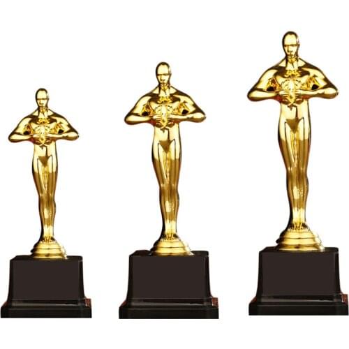 Oscar Trophy Awards Plastic Gold-Plated Team Sport Competition Craft Souvenirs Party Celebrations Gifts 19cm/22cm/26cm