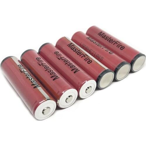 Wholesale MasterFire Protected ICR18650 HE2 2500mah 18650 3.6V 30A discharge High Drain Rechargeable Lithium Battery with PCB