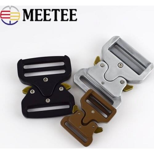 1pc 25-50mm Alloy Release Buckles Outdoor Tactics Belt Strap Webbing Adjustment Buckle DIY Clothes Accessory YK032