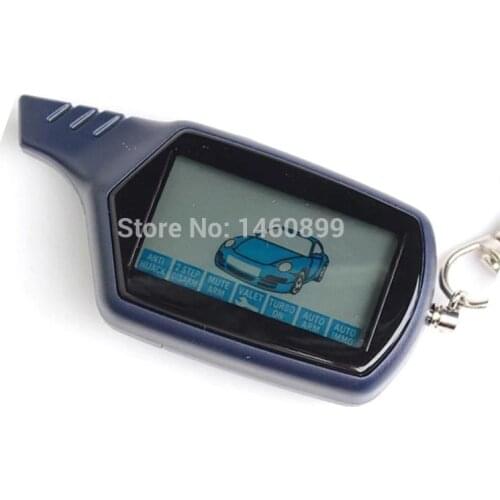 B6 2-way LCD Remote Control Key Fob Chain For Russian Vehicle Security Two way Car Alarm System Twage Starline B6
