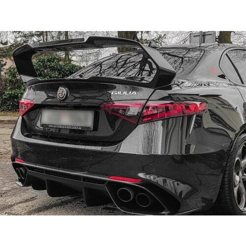 For Alfa Romeo Giulia 2015-2019 high quality Carbon Fiber rear boot Wing Spoiler Rear Roof Spoiler Wing Trunk Lip Boot Cover