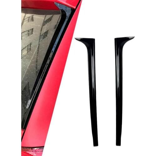 1 pair Flank Tail Wing Spoiler ABS Car Rear Sticker Rear Window Splitter Exterior Deco for Volkswagen Polo MK5 11-17