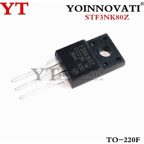 10pcs/lot STF3NK80Z F3NK80Z 3A 800V TO-220F IC Best quality