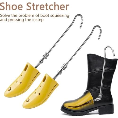 2Pcs Women Home Without Distortion Shoe Stretcher Universal For Boots Adjustable Anti Wrinkle Professional Working Hiking