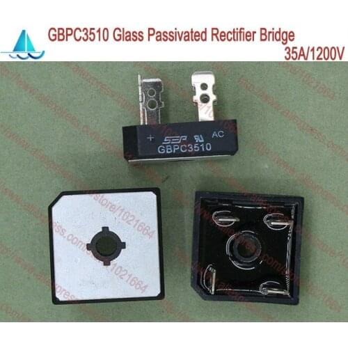 2pcs/lot GBPC3510 High Current Glass Passivated Bridge Rectifier 35A 1200V New
