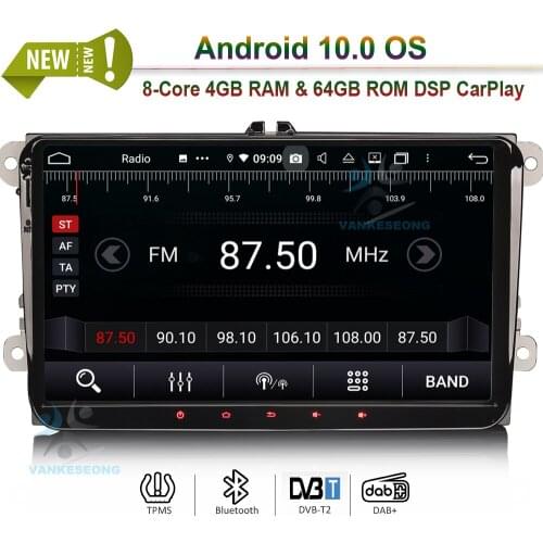 9" PX5 DSP Android 10.0 Car Stereo CarPlay & Auto GPS 4G DAB+ for VW Golf Passat Tiguan Polo Eos Seat Skoda Stereo