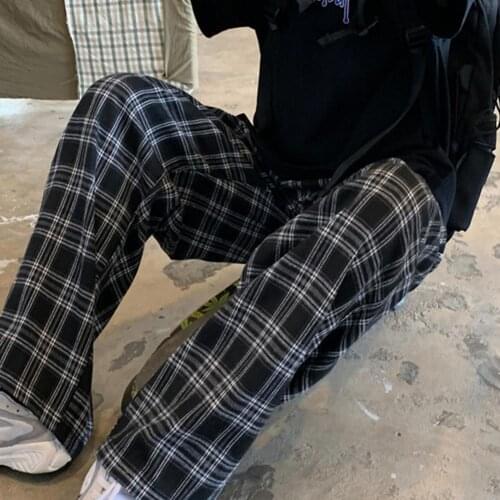 Summer Vintage Elastic Waist Straight Trousers Lady Summer Pants Elastic Waist for Gathering