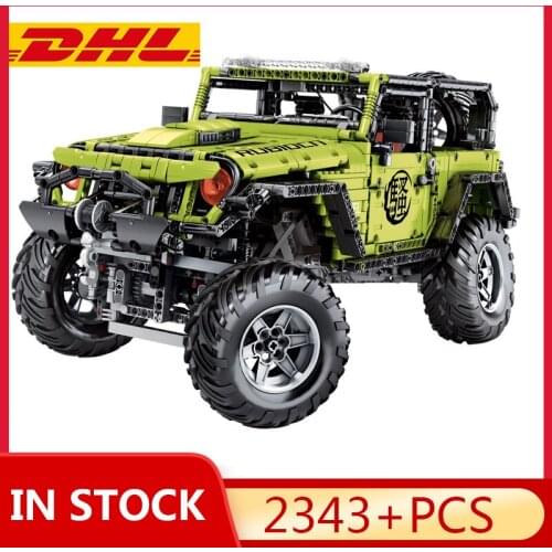 Mould King FavoriteGreen SUV RC Car Off-road Vehicle MOC-5140 2425 Building Block Bricks Toys Gift Motor Function Remote Control
